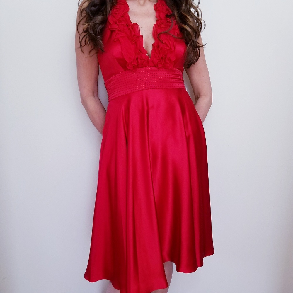 NWT ADRIANNA PAPELL Backless Dress Size 2